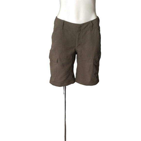 North Face Khaki Green Convertible Outdoor Activewear Pants/Shorts - Picture 8 of 16